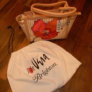 Brighton Vera Poppy Tote Handbag